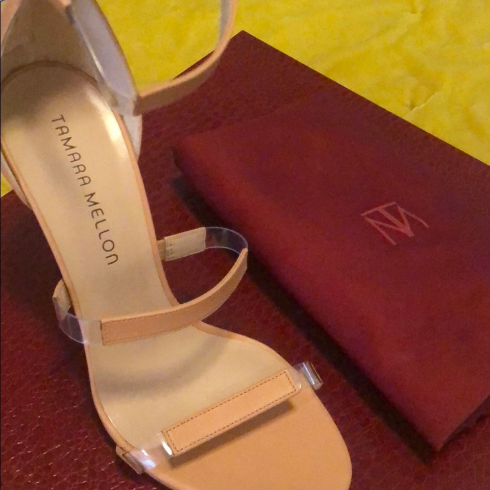 Tamara Mellon Frontline Napa Nude stilleto